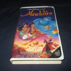 Disney's Aladdin (VHS, 1994, Black Diamond Edition) Clamshell Case